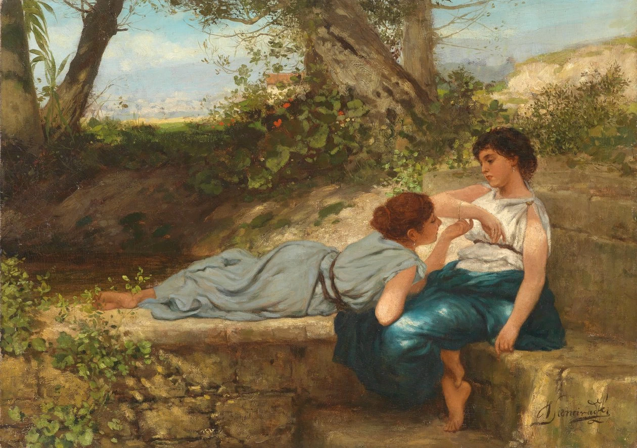 Henryk Siemiradzki - 103, La conversazione (Il nuovo braccialetto)